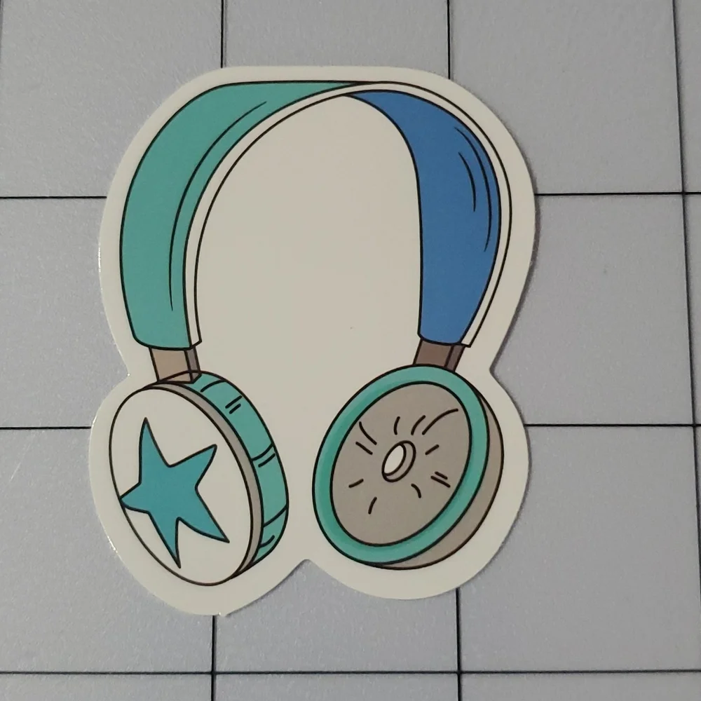 Headphones Sticker - Picture 1 of 3